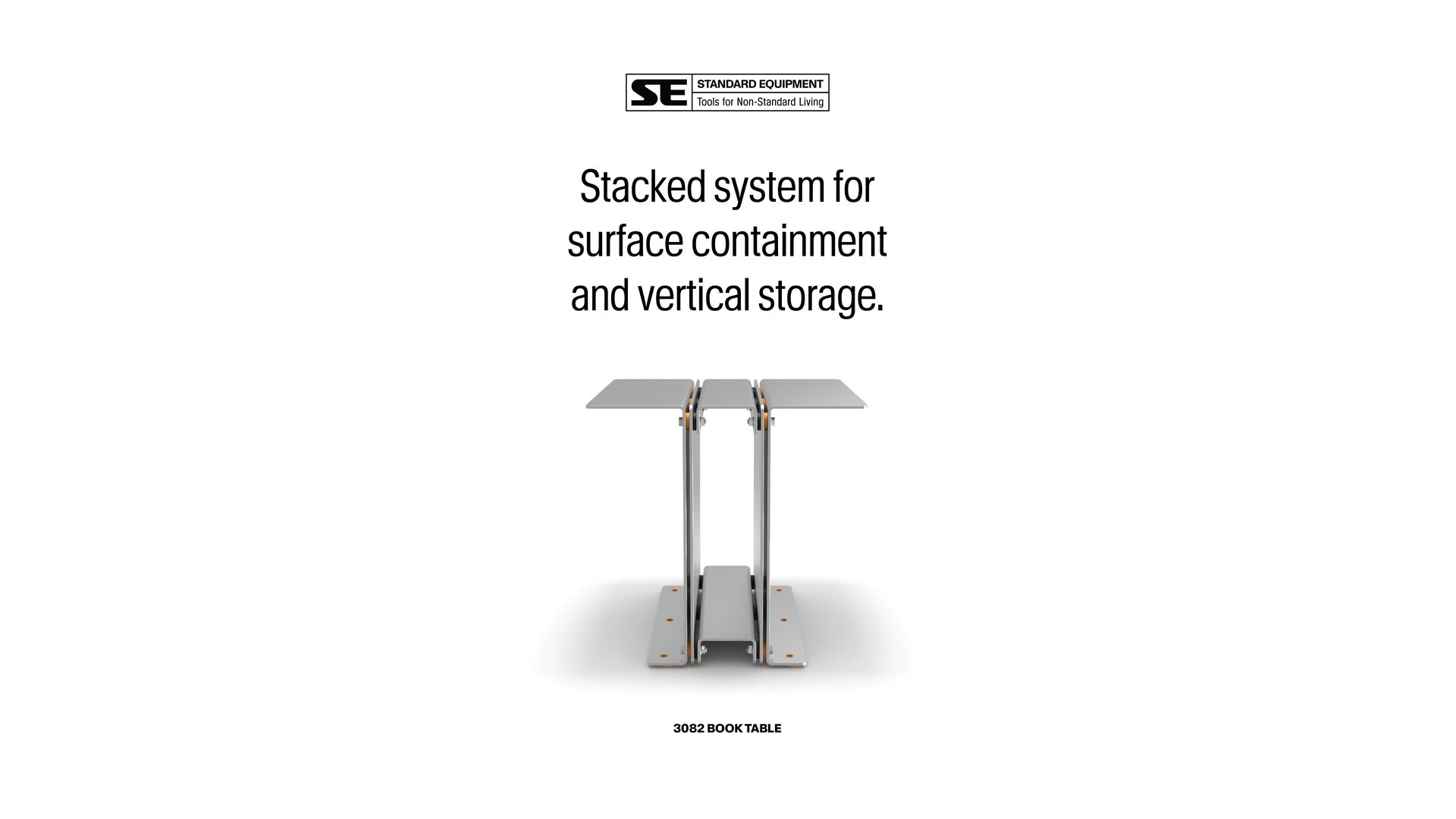 Advertisement mock: stacked system for surface containment and vertical storage