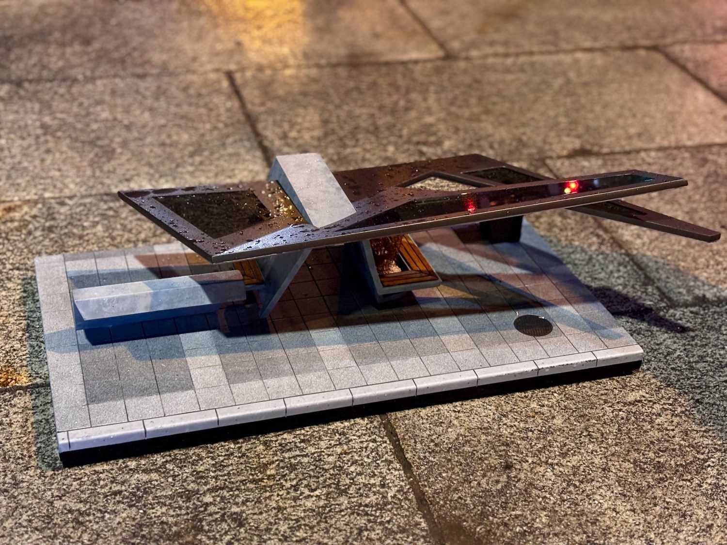 Bus shelter: from above